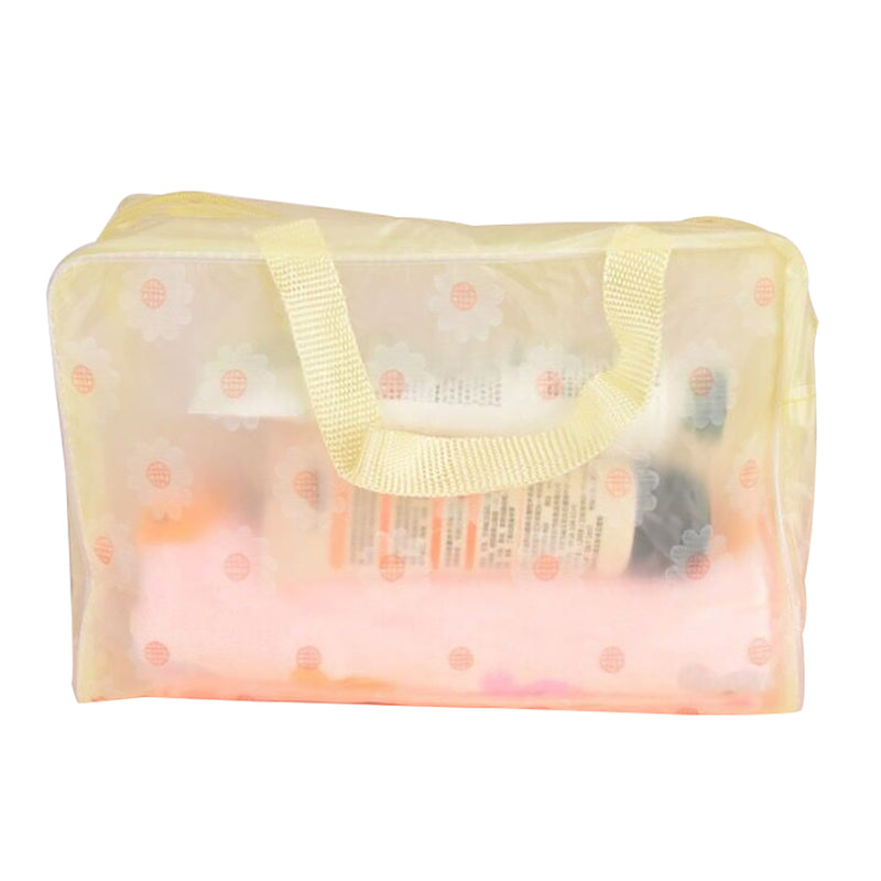 Portable Flower Waterproof Travel Cosmetic Toiletry Storage Pouch Makeup Bag