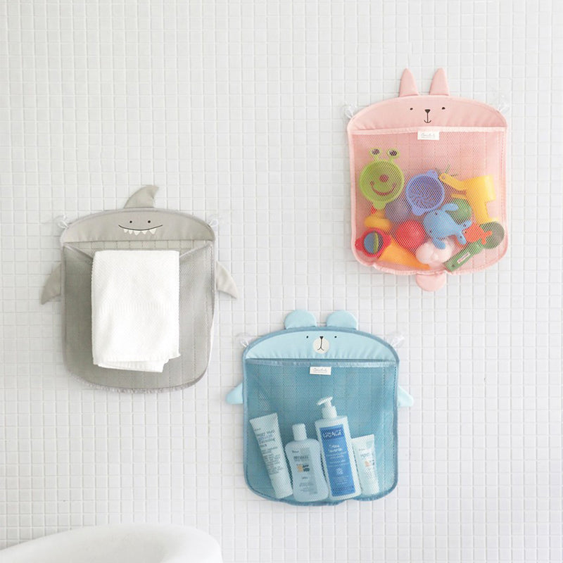 Wall Hanging Mesh Space Saving Storage Bag Toiletry Baby Bath Toy Organizer