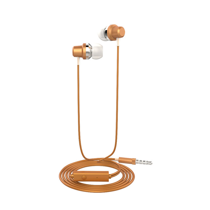 J10 Metal Universal In-Ear Wired Earphone Stereo Music Mic Earbuds Headphone