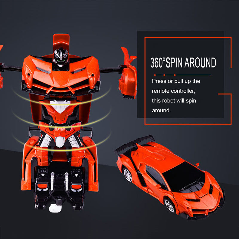 Jj Remote Control Y Robot Remote Control Car Lamborghini Deformation (Orange)