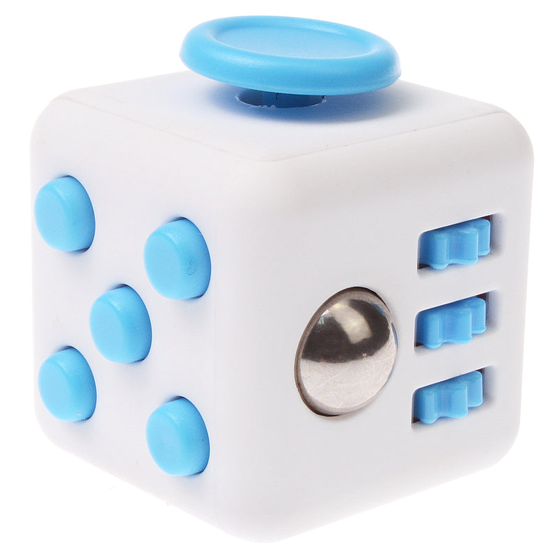 Decompression Rubik'S Cube Fidgety Relieve Pressure Resistance Dice 8 Blue