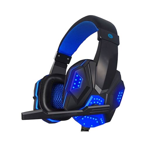 3.5mm USB Wired LED Surround Stereo Gaming Headphone PC Laptop Headset with Mic