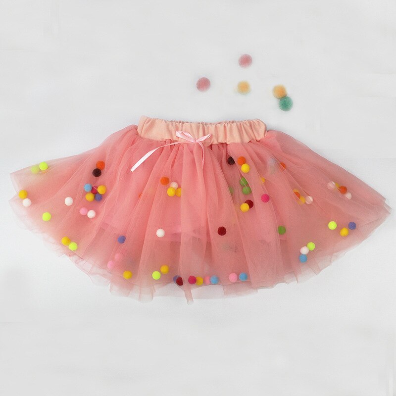 Newborn Children Skirts Baby Girl Fluffy Tutu Skort Elegant Kids Tulle Cake Skirt Dance Princess Student Ball Gown Pettiskirt