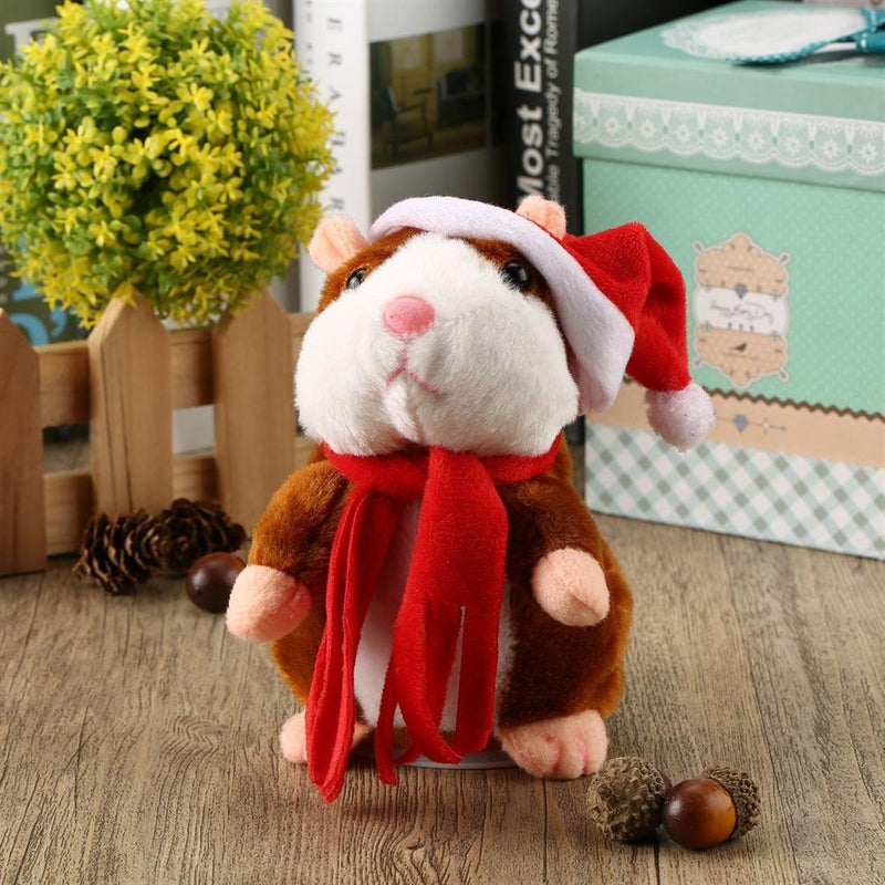 Electric Hamster 18 Cm Will Talk Will Nod Red Scarf (Light)