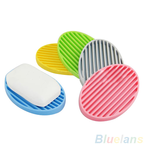 Creative Silicone Flexible Toilet Soap Holder Plate Bathroom Soapbox Soap Dish