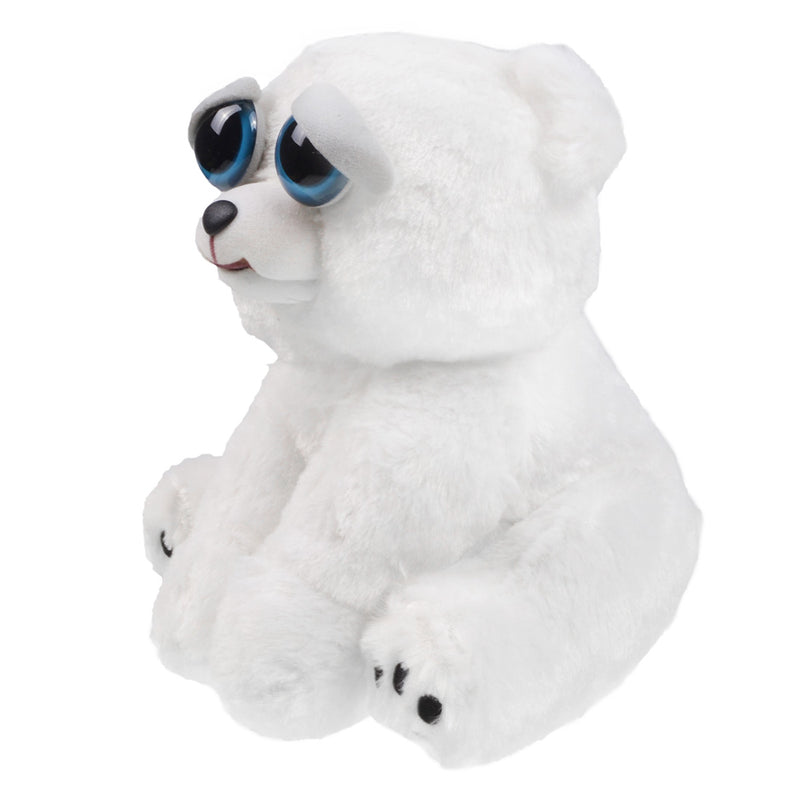 Rnc Industries Face Suddenly Turn Hostile Pet White Bear Doll Plush Ys